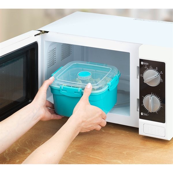 Boîte Repas Micro-ondes Plastique Bleue - Gadgets de Cuisine