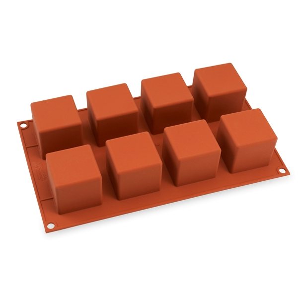 Moule à gâteau 8 cubes de 5cm en silicone - Silikomart