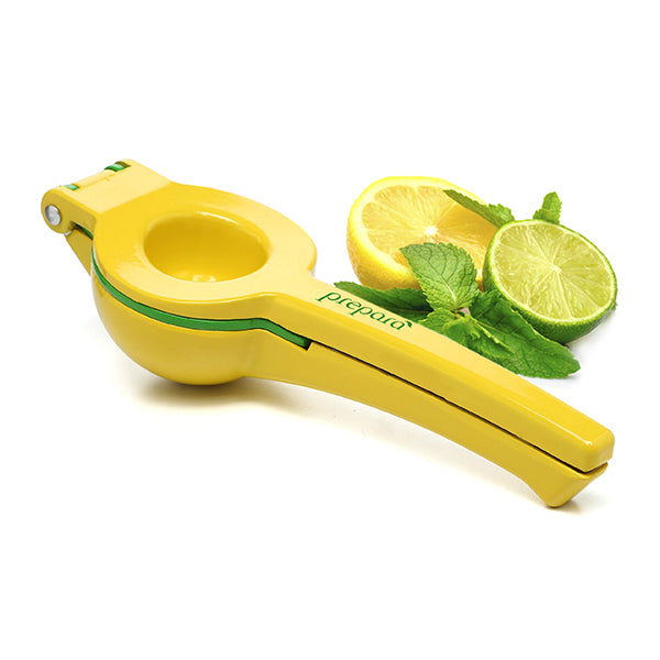 Presse citron manuel, lot de 10, presse agrumes 2 en 1 pour citron et citron  vert, Bar HxlxP: 5,5 x 7,5 x 22 cm, jaune