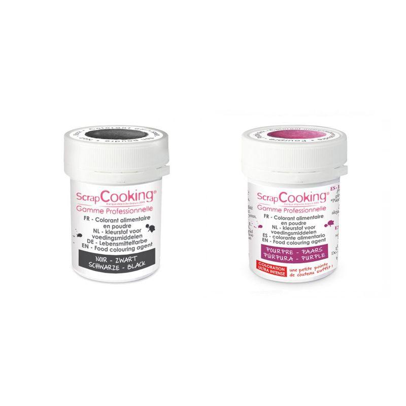 Colorant alimentaire noir 10 g - Colorants alimentaires