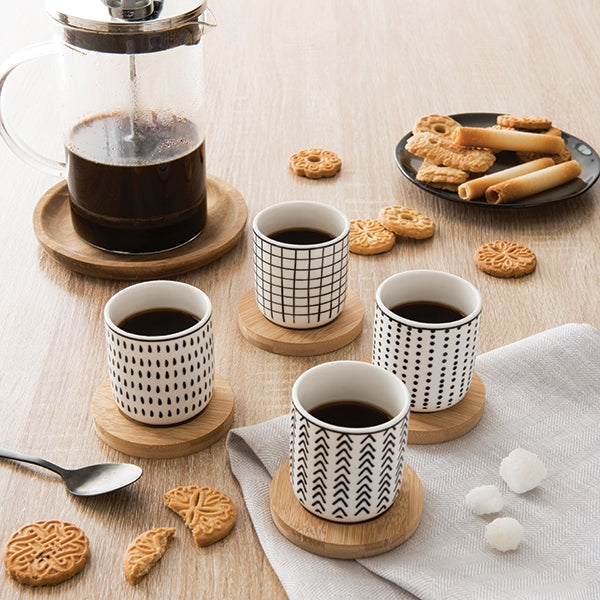 Set à café individuel - mug isotherme en plastique double paroi, 0. 35 l