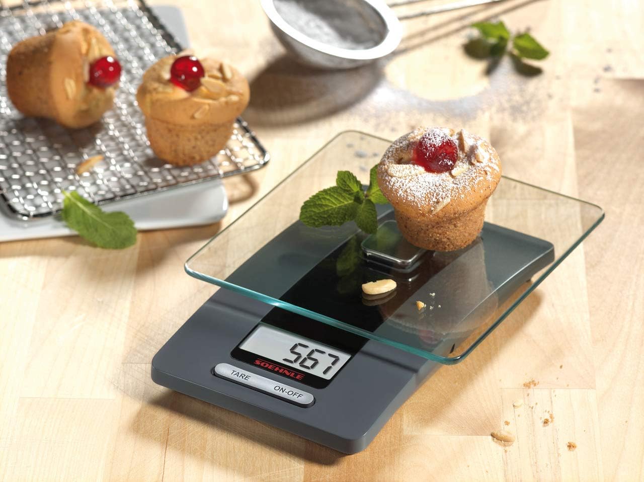 Balance de cuisine rechargeable avec écran LCD, Balances