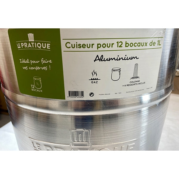 Conservation des aliments GENERIQUE Stérilisateur de bocaux en aluminium  40l Le Pratique 7412