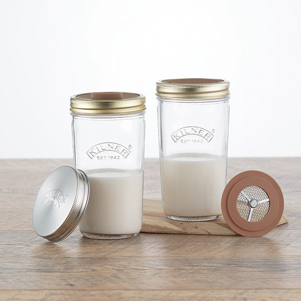 Kit de fabrication de lait végétal 2 x 0,5 L Kilner Kilner - www