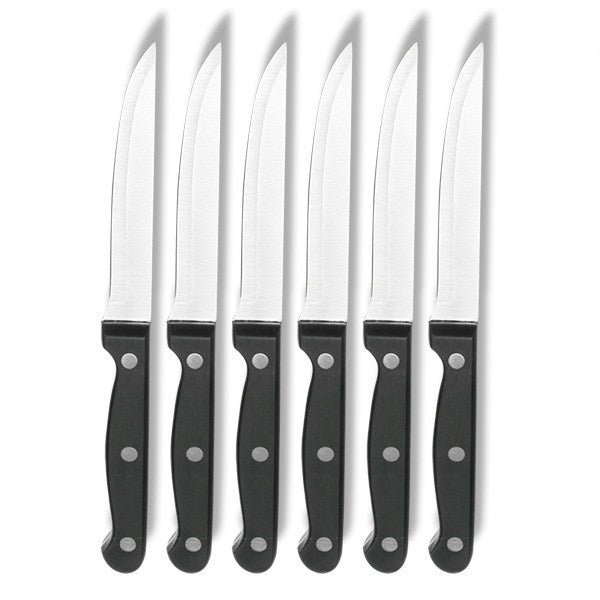 Lot de 12 couteaux à steak lame lisse Fusion