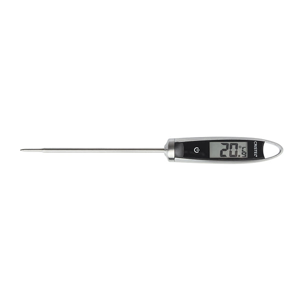 Thermomètre digital à sonde avec fonction minuteur, acier inox, Thermomètres,  thermomètre digital à sonde électronique - De Bu