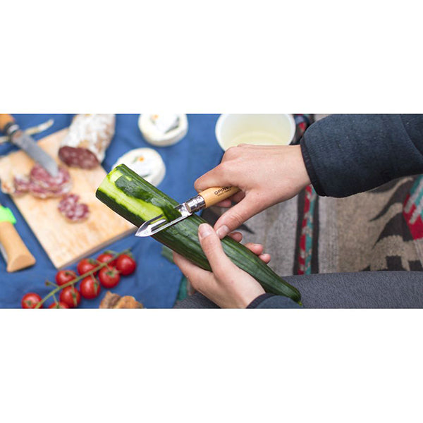 Couteau épluche-légumes en hêtre - Opinel