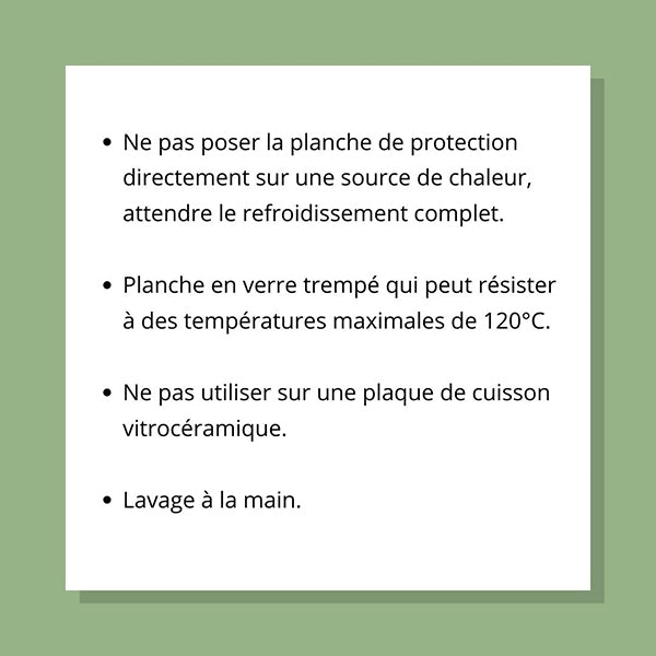Planche de protection pour plaque de cuisson 50x28cm PLAQUE