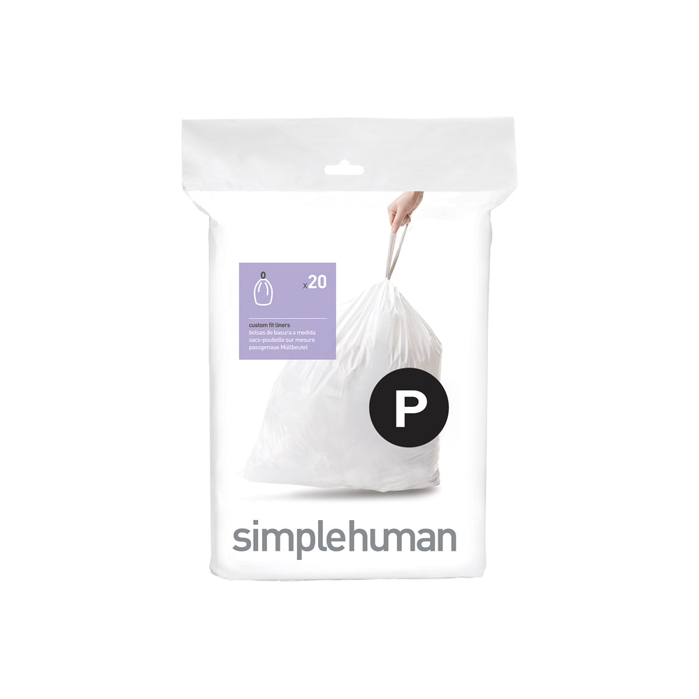 simplehuman Poubelle Étroite À Pédale en Plastique Blanc 10L - Poubelle -  Achat & prix