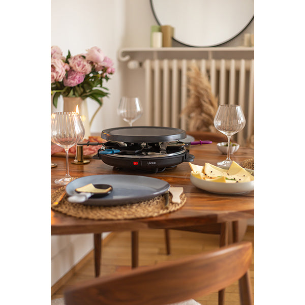 Livoo - Appareil à raclette 6 personnes DOC207 : : Cuisine et  Maison